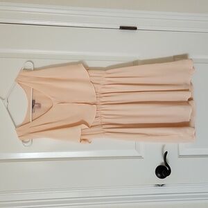 Forever 21 Contemporary Blush Pink/Peach Flounce Dress